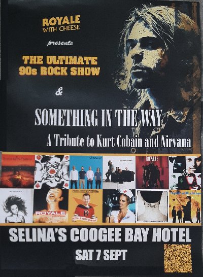 Selinas nightclub lives! : Poster for Nivarna tribute concert, Sept. 7 2024