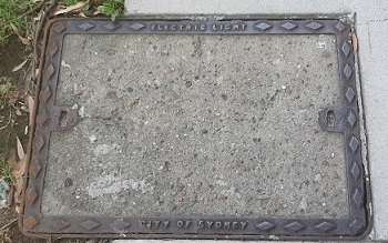 Manhole covet: City of Sydney Electrical Servcies