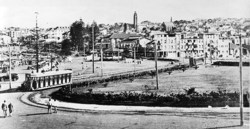 Tram terminus at Goldstein Reserve mid-1920s